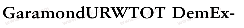 GaramondURWTOT DemEx字体转换